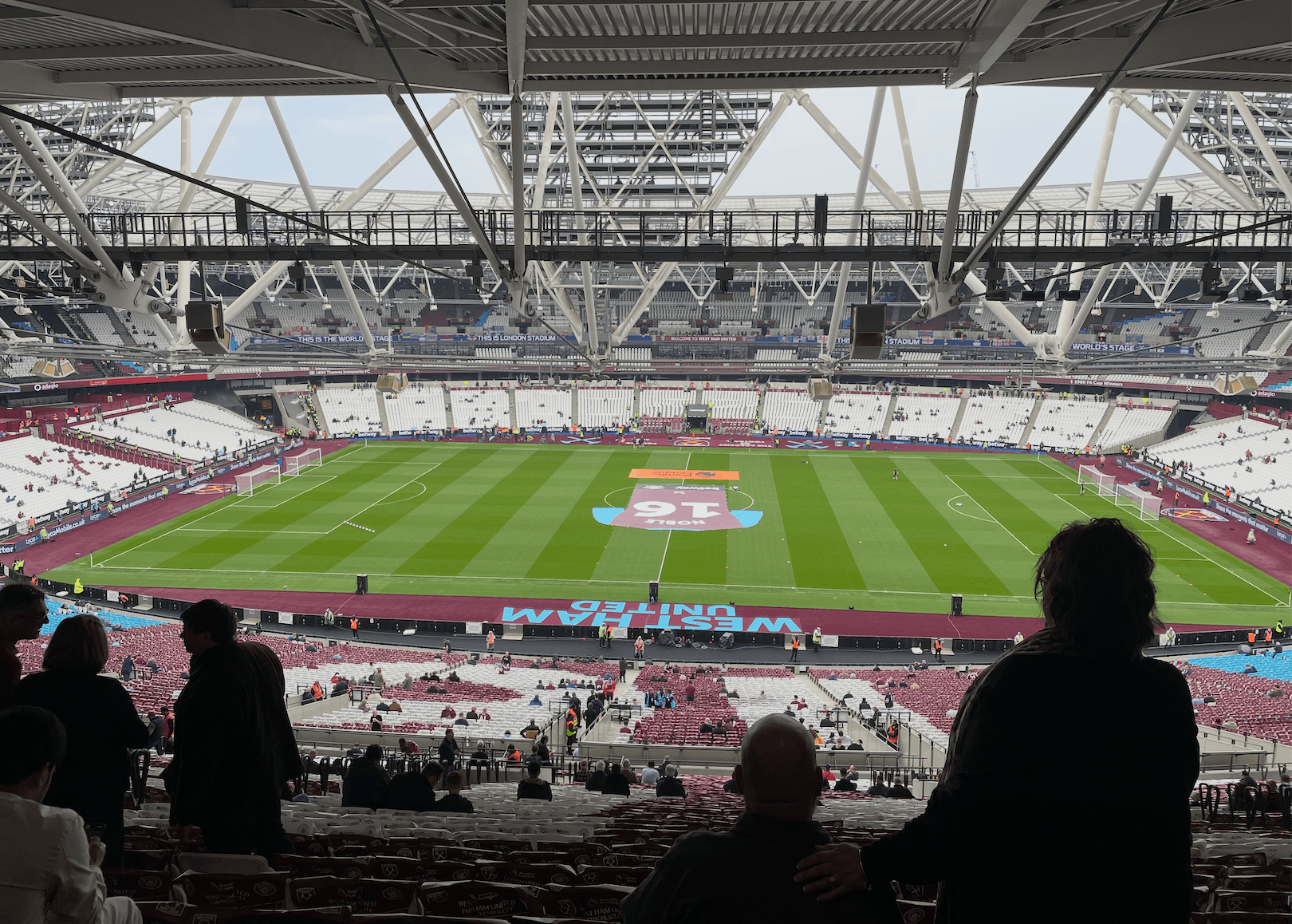 London Stadium filling up with fans before a West Ham United game