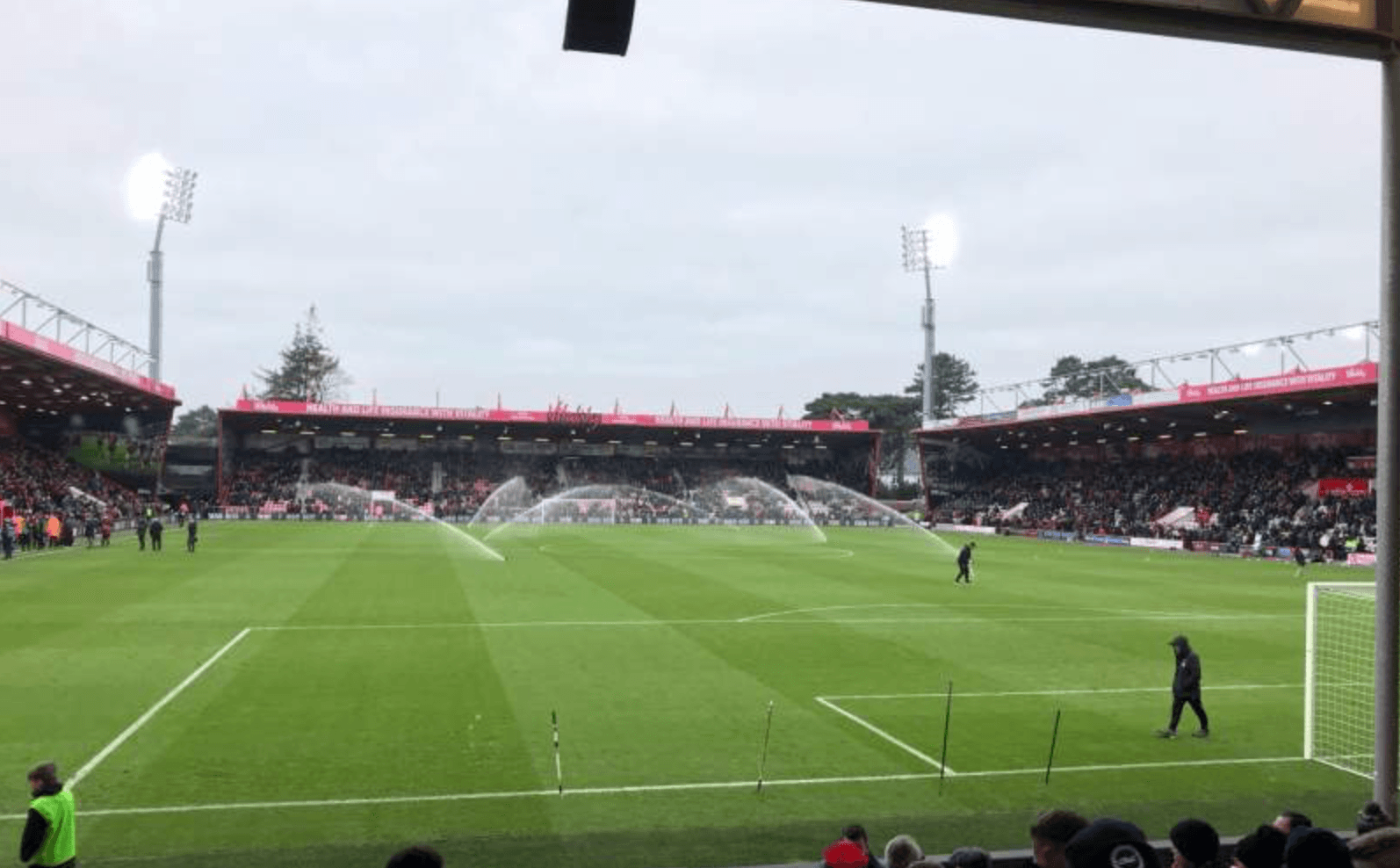 Views from the Bournemouth's Vitality Stadium away end during a Game